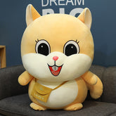 Online-Promi-Vibrato mit weichem Douding-Rucksack, Eichhörnchen-Puppe, Plüschtier, Hamster-Kissen, Mädchen, kreative Geschenke